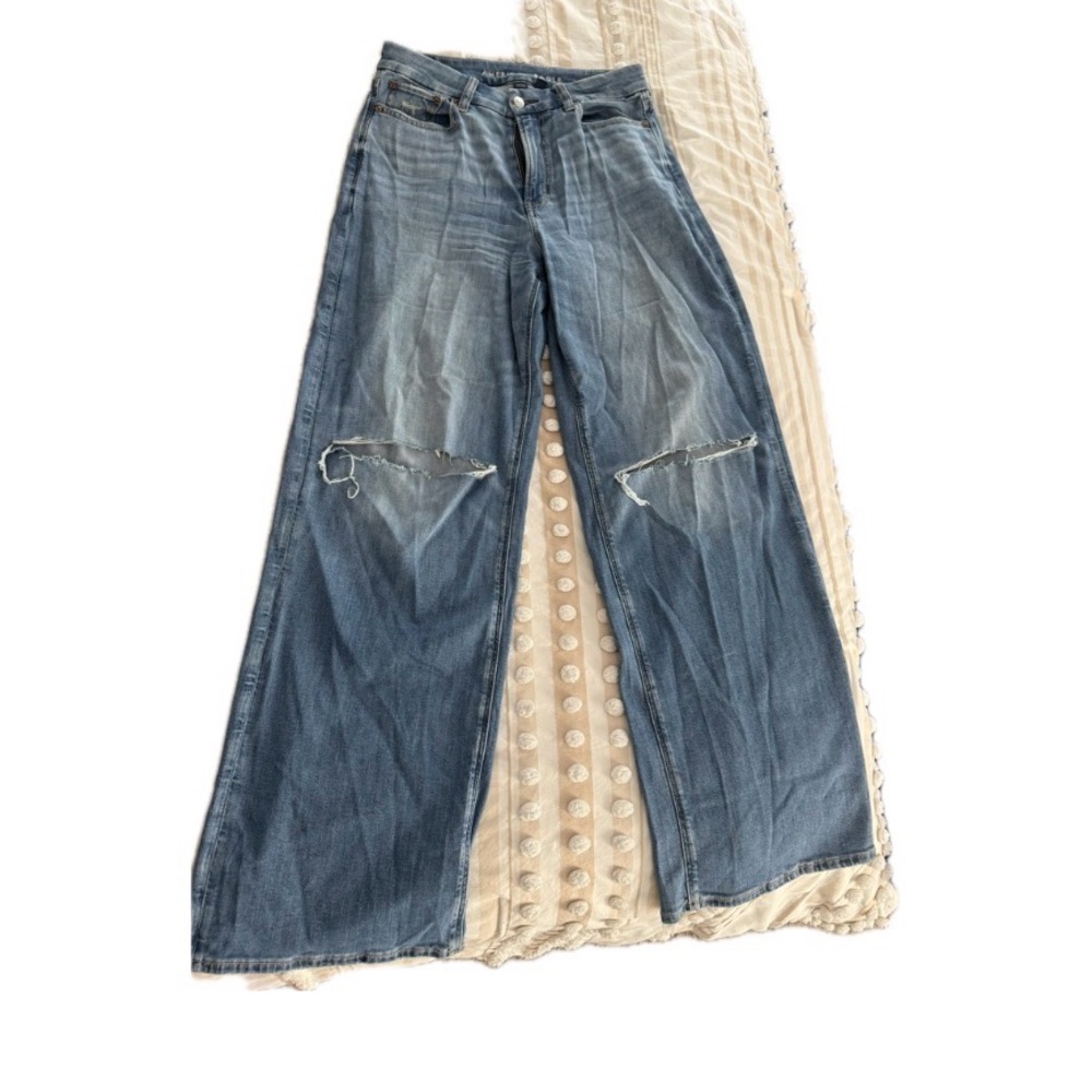 American Eagle Outfitters Blue Wide Leg Jeans